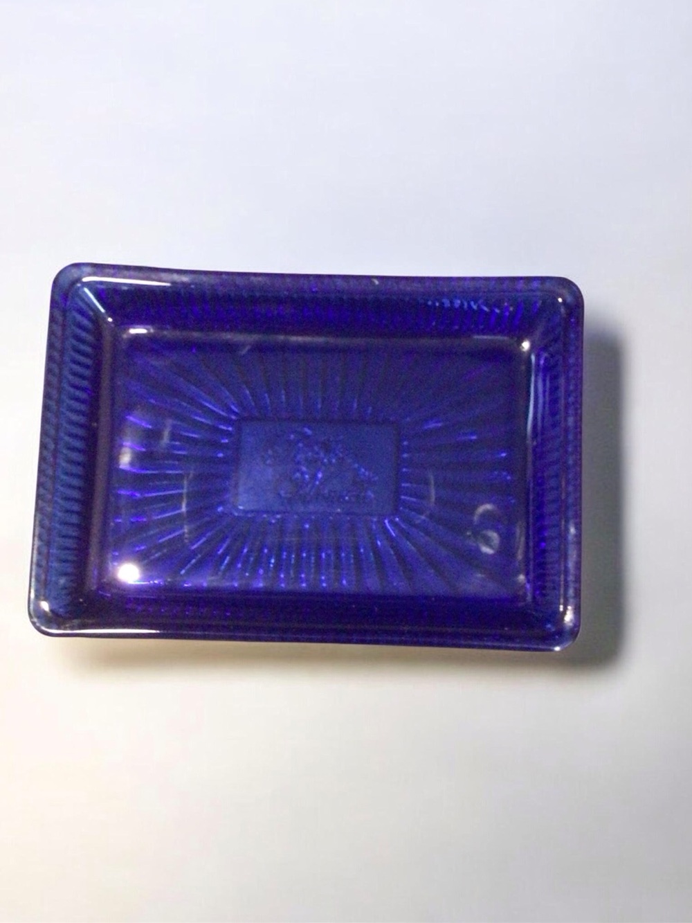 Pioneer Woman Cobalt Blue Rectangular Glass Trinket Dish